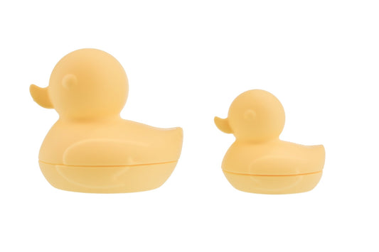 Kids Toy Chest Brand-Koala Dream, Gift-Baby Shower, Gift-Silicone Toys & Teethers SILICONE BATH DUCKS 2PCS SET YELLOW