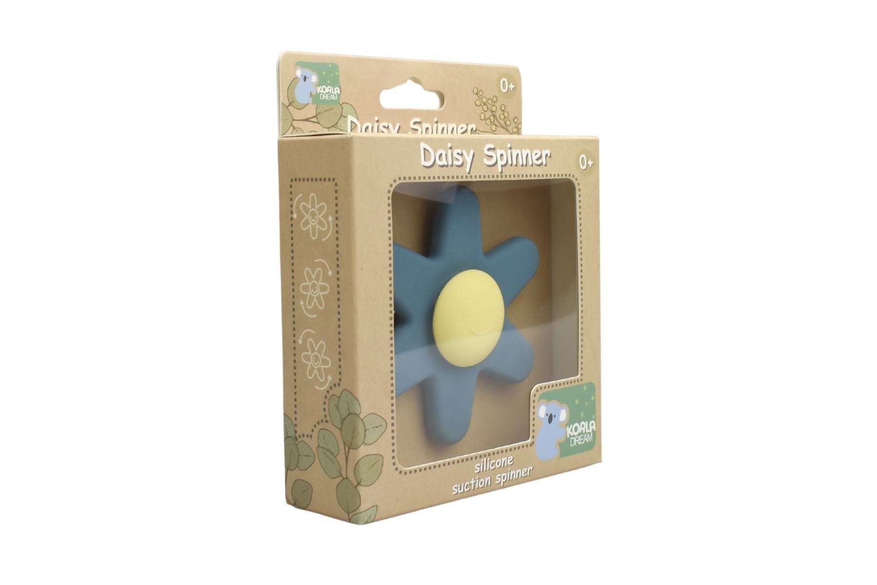 Kids Toy Chest Brand-Koala Dream, Gift-Baby Shower, Gift-Silicone Toys & Teethers SILICONE DAISY SPINNER BLUE