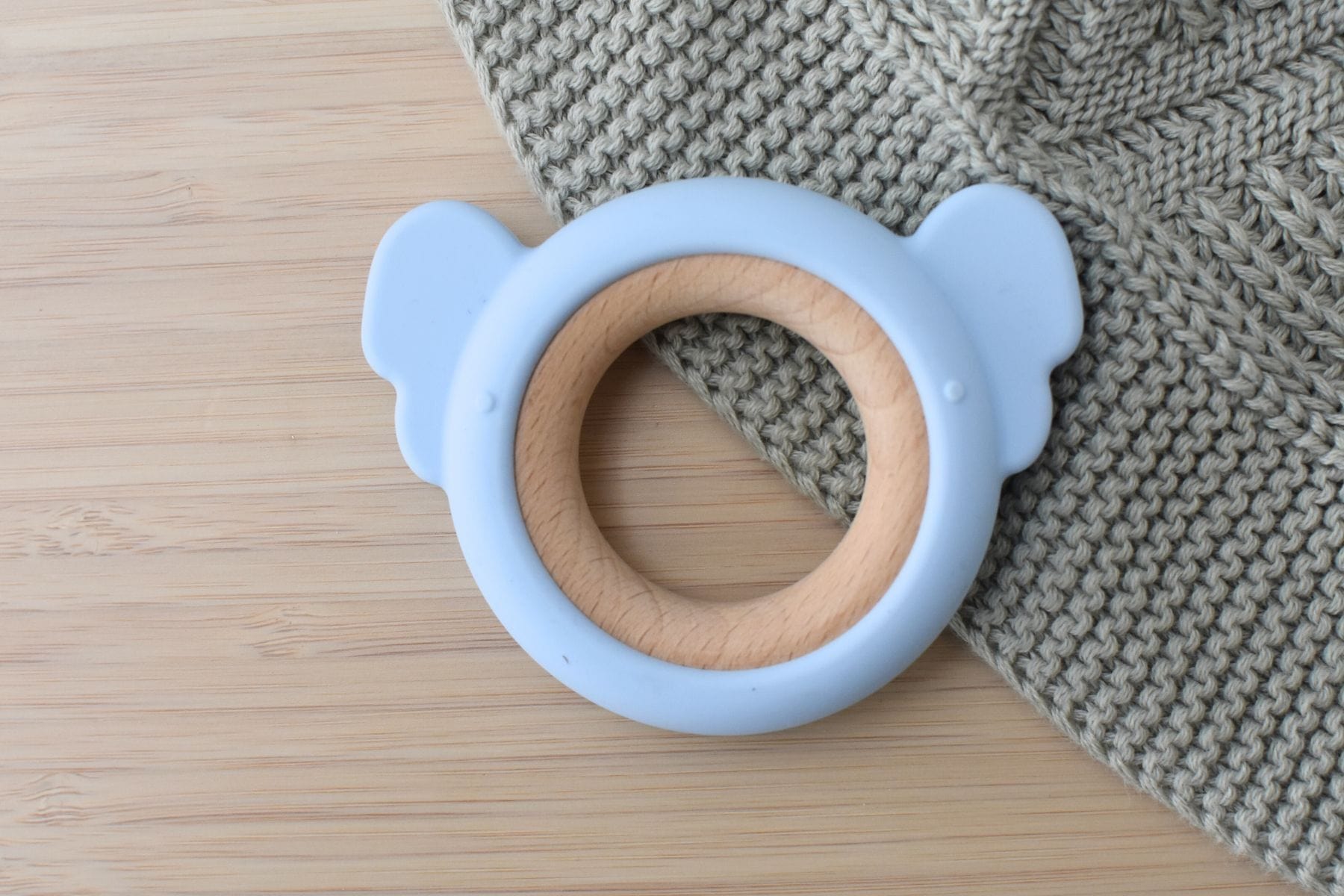 Kids Toy Chest Brand-Koala Dream, Toys-Rattles & Teethers, Gift-Baby Shower, Gift-Silicone Toys & Teethers Blue Silicone Koala Teether