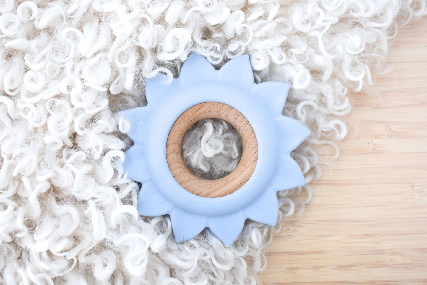 Kids Toy Chest Brand-Koala Dream, Toys-Rattles & Teethers, Gift-Baby Shower, Gift-Silicone Toys & Teethers SILICONE TEETHER SUN BLUE