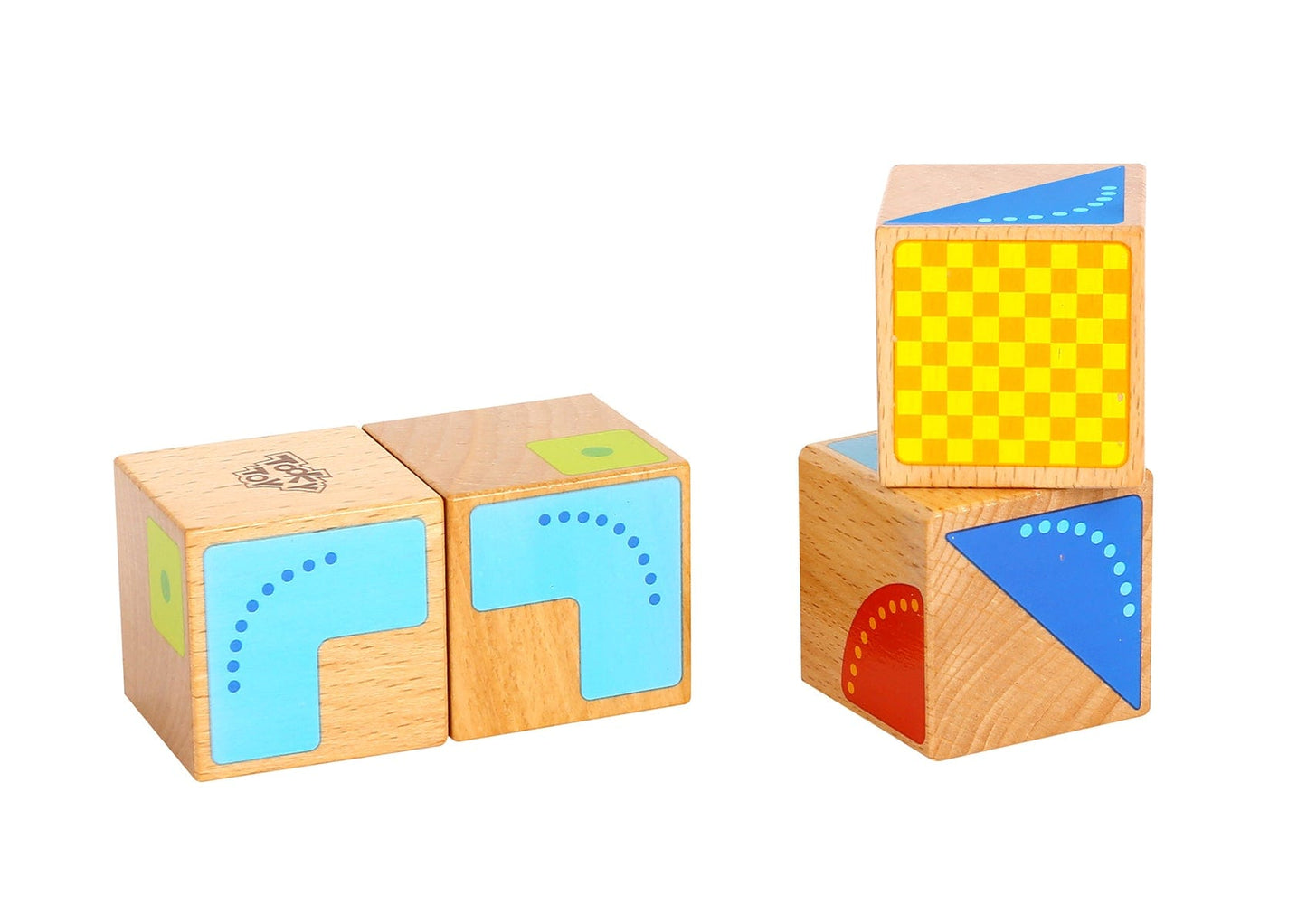 Kids Toy Chest Brand-Tooky Toy, Games-Block Puzzles BLOCK PATTERN PUZZLE