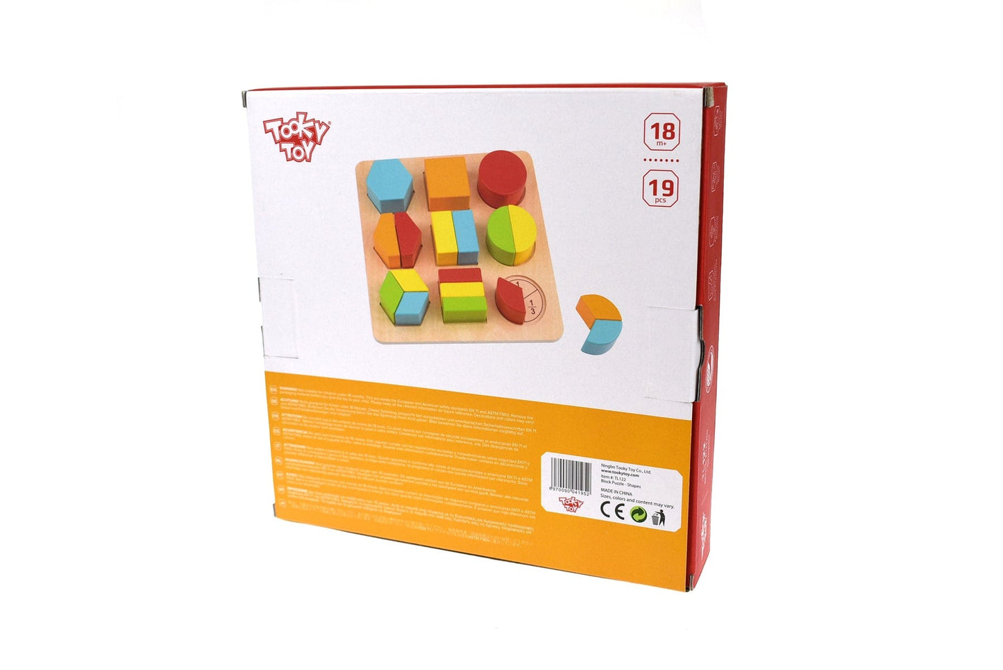 Kids Toy Chest Brand-Tooky Toy, Games-Block Puzzles, Games-Educational, Games-Peg & Tray Puzzles BLOCK PUZZLE - SHAPES