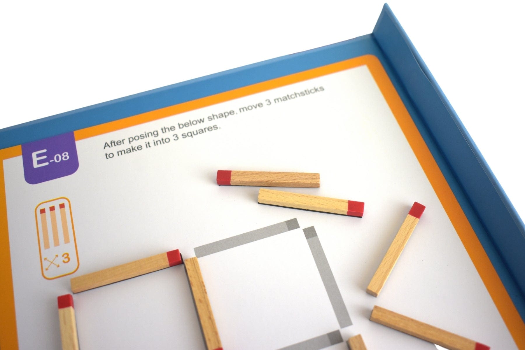 Kids Toy Chest Brand-Tooky Toy, Games-Educational CREATIVE MATCHSTICKS PUZZLE GAME