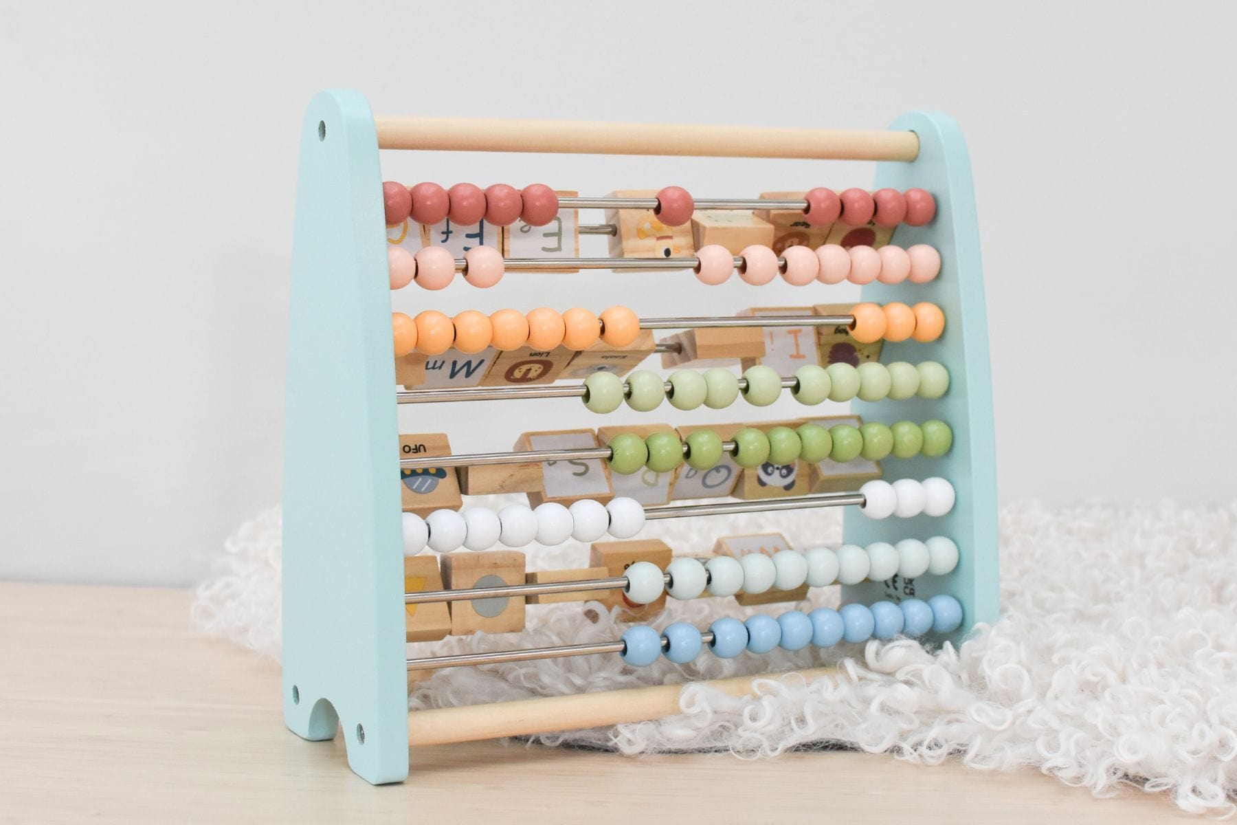 Kids Toy Chest Brand-Tooky Toy, Games-Educational, Toys-Educational MY FOREST FRIENDS DOUBLE SIDED ABACUS