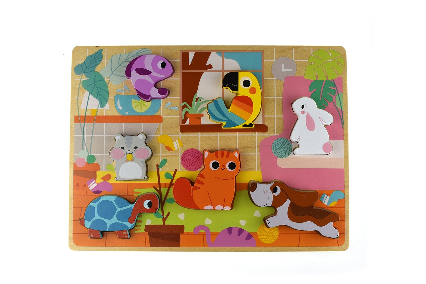 Kids Toy Chest Brand-Tooky Toy, Games-Peg & Tray Puzzles, X-FSC Certified CHUNKY PUZZLE - PET