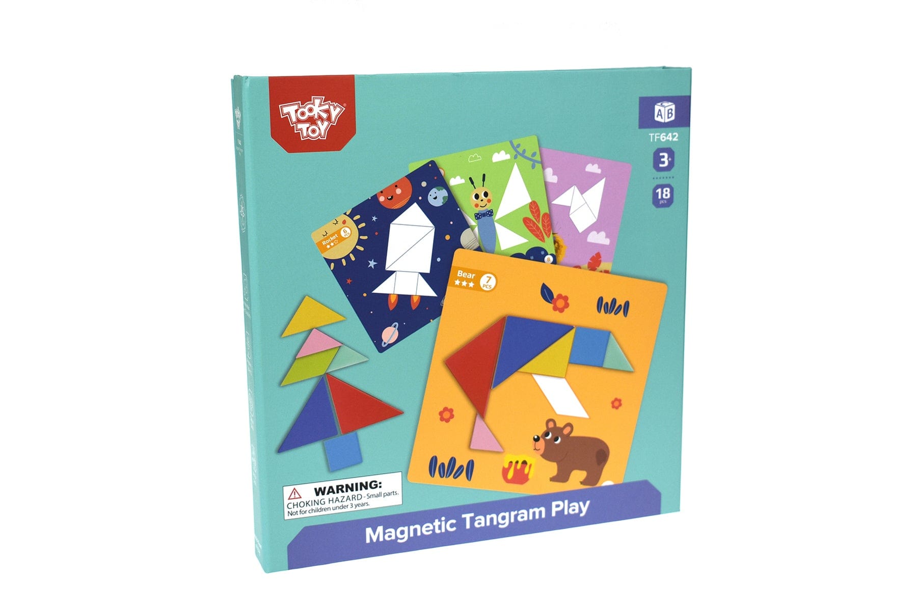 Kids Toy Chest Brand-Tooky Toy, Games-Puzzles & Brainteasers MAGNETIC TANGRAM ANIMAL PLAY SET