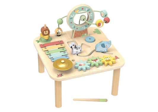 Kids Toy Chest Brand-Tooky Toy, Toys-Activity Play Centres, X-FSC Certified MY FOREST FRIENDS ACTIVITY TABLE