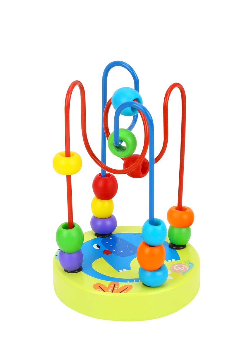 Kids Toy Chest Brand-Tooky Toy, Toys-Bead Mazes & Shape Sorters, X-FSC Certified ANIMAL BEADS COASTER