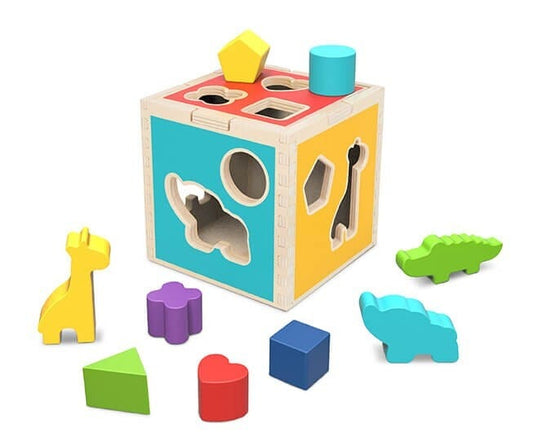 Kids Toy Chest Brand-Tooky Toy, Toys-Blocks & Stacking ANIMAL SHAPE SORTER