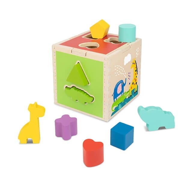 Kids Toy Chest Brand-Tooky Toy, Toys-Blocks & Stacking ANIMAL SHAPE SORTER