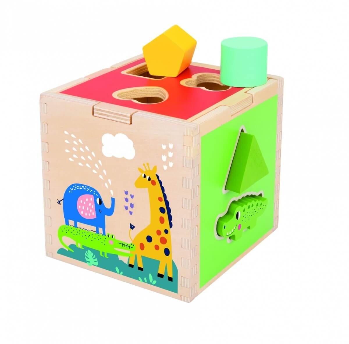 Kids Toy Chest Brand-Tooky Toy, Toys-Blocks & Stacking ANIMAL SHAPE SORTER