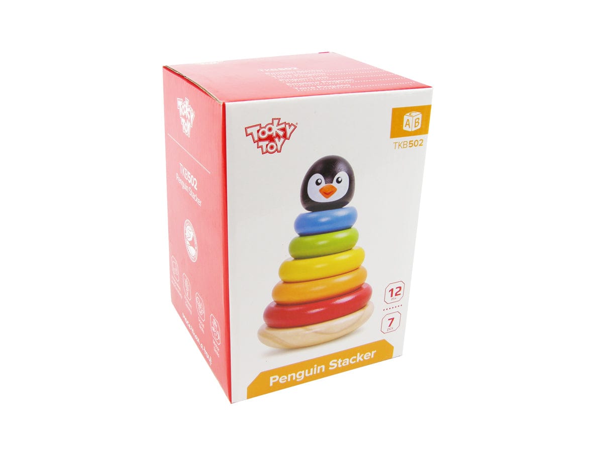 Kids Toy Chest Brand-Tooky Toy, Toys-Blocks & Stacking, Gift-Baby Shower PENGUIN STACKER