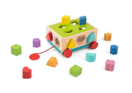 Kids Toy Chest Brand-Tooky Toy, Toys-Blocks & Stacking SHAPE SORTER CART