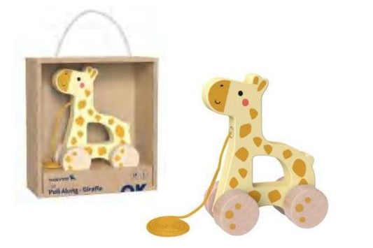 Kids Toy Chest Brand-Tooky Toy, Toys-Push/Pull Along, X-FSC Certified MY FOREST FRIENDS PULL ALONG - GIRAFFE