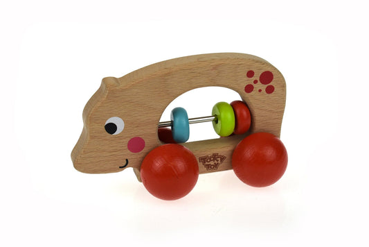 Kids Toy Chest Brand-Tooky Toy, Toys-Vehicles, Gift-Baby Shower ANIMAL ROLLER-HIPPO