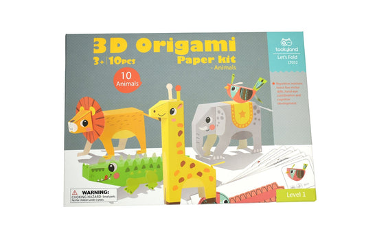 Kids Toy Chest Brand-Tookyland, Craft-Craft Kits 3D Animal Origami Craft Kit for Kids