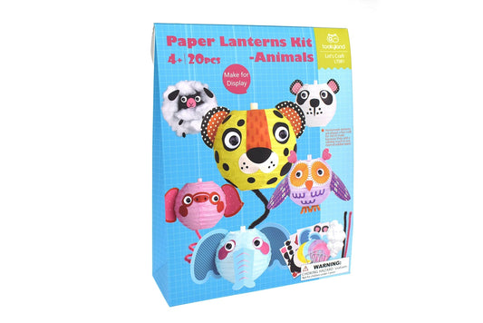 Kids Toy Chest Brand-Tookyland, Craft-Craft Kits ANIMAL PAPER LANTERNS CRAFT KIT