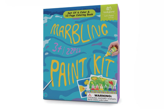 Kids Toy Chest Brand-Tookyland, Craft-Craft Kits MARBLING PAINT - 6 COLOURS CRAFT KIT