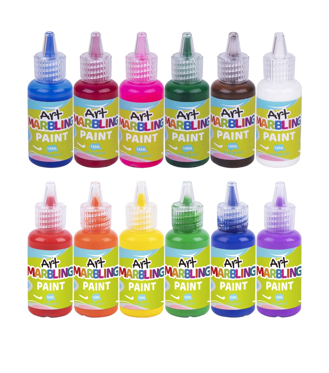 Kids Toy Chest Brand-Tookyland, Craft-Craft Kits MARBLING PAINT KIT - 12 COLOUR