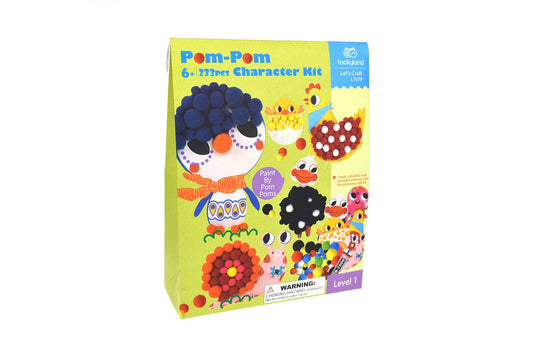 Kids Toy Chest Brand-Tookyland, Craft-Craft Kits POM-POM CHARACTER CRAFT KIT