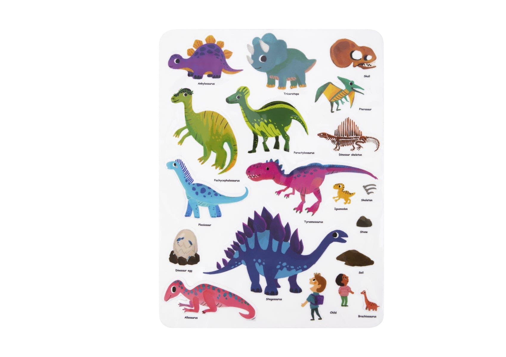 Kids Toy Chest Brand-Tookyland, Craft-Craft Kits SILICONE STICKER BOOK - DINOSAUR MUSEUM