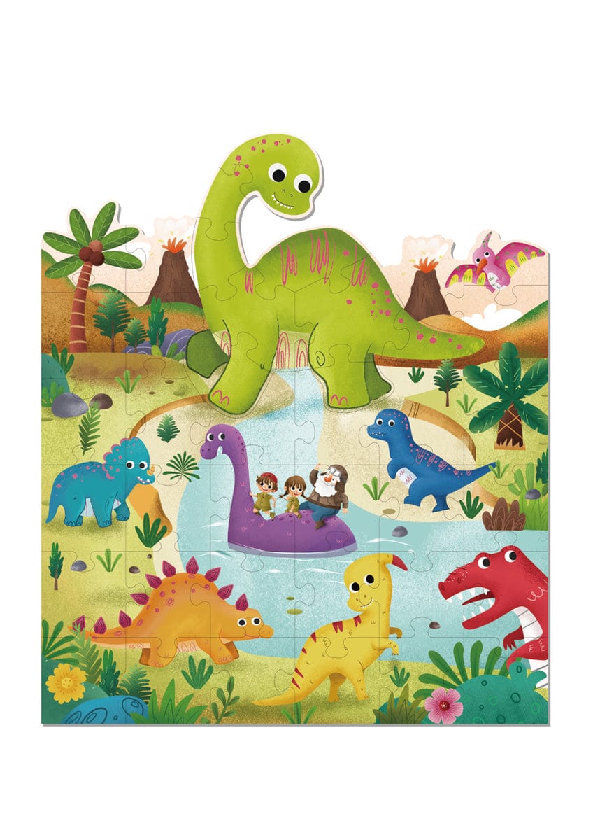 Kids Toy Chest Brand-Tookyland, Games-Jigsaw Puzzles DINOSAUR JIGSAW FLOOR PUZZLE 40PCS