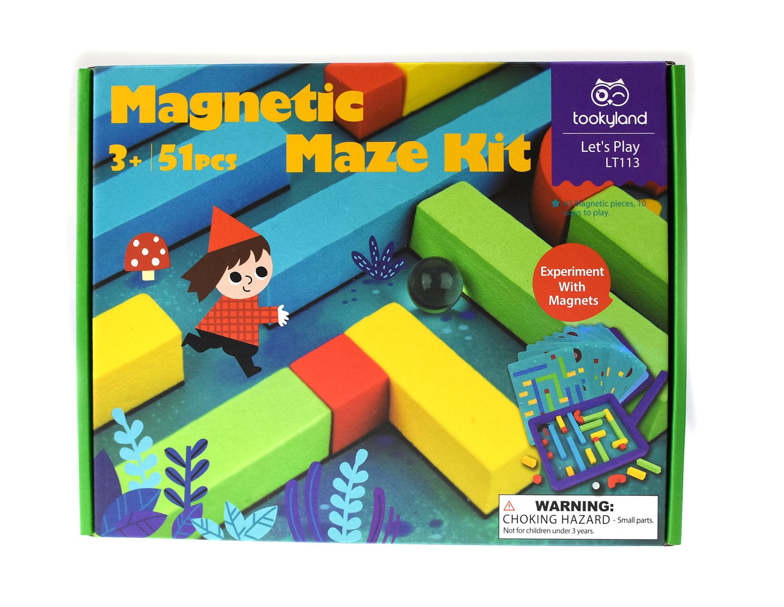 Kids Toy Chest Brand-Tookyland, Toys-Educational MAGNETIC MAZE KIT PUZZLE GAME