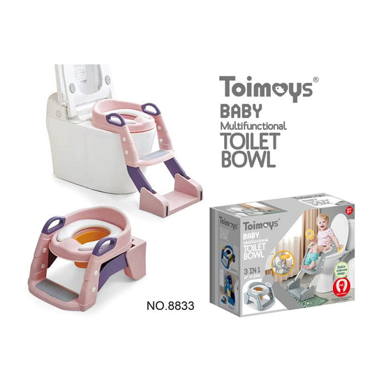 Kids Toy Chest  Home & Garden > Bathroom Accessories > Toilet & Bidet Accessories Pink Children's Toilet Trainer Seat - Foldable Potty Ladder with Color Box, Easy-to-Use Toilet Seat for Kids