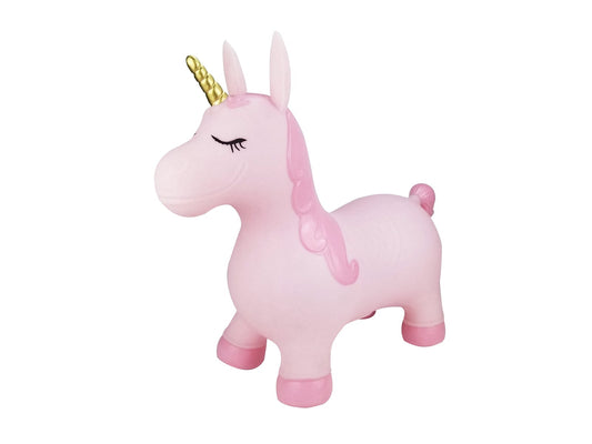 Kids Toy Chest Toys-Outdoor & Water Play, Toys-Ride On, Brand-Kaper Kidz BOUNCY RIDER PINK PEARL THE UNICORN