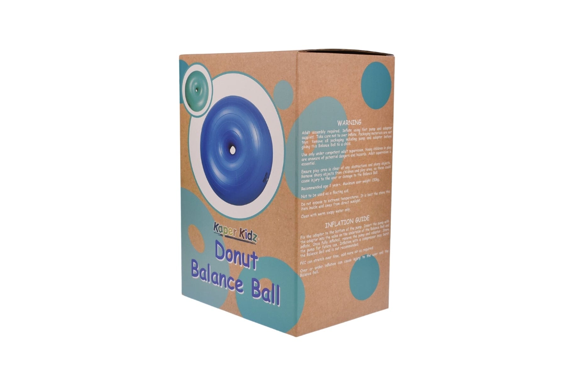 Kids Toy Chest Toys-Outdoor & Water Play, Toys-Ride On, Brand-Kaper Kidz DONUT BALANCE BALL BLUE